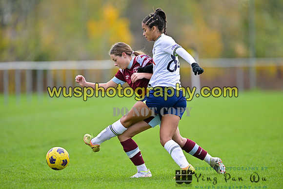 20221119-112155F Tottenham Hotspur Women FC Academy U15 v West Ham United Academy Girls U15