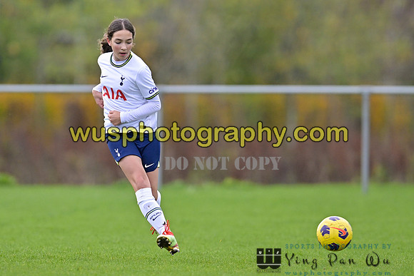 20221119-101011C Tottenham Hotspur Women FC Academy U15 v West Ham United Academy Girls U15
