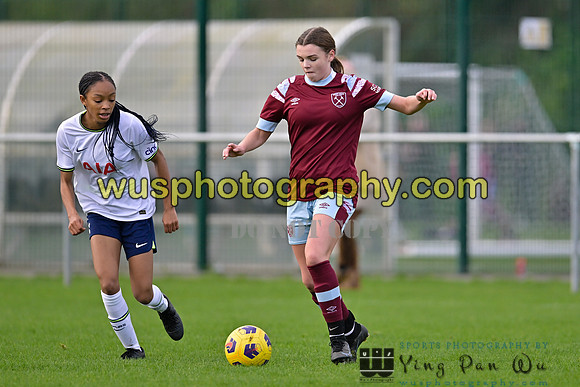 20221119-101349D Tottenham Hotspur Women FC Academy U15 v West Ham United Academy Girls U15