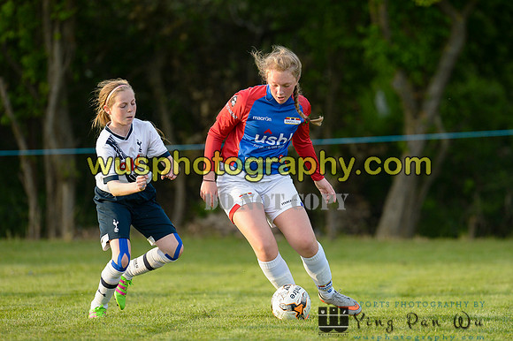20160505-192104-2 Tottenham Hotspur Girls U12 and U13 v Årvoll IL Girls U12 and U13