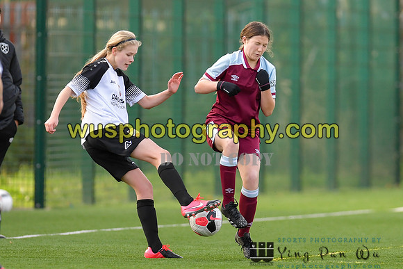 20211211-111029 West Ham United Academy Girls U16 v London Bees Academy U16