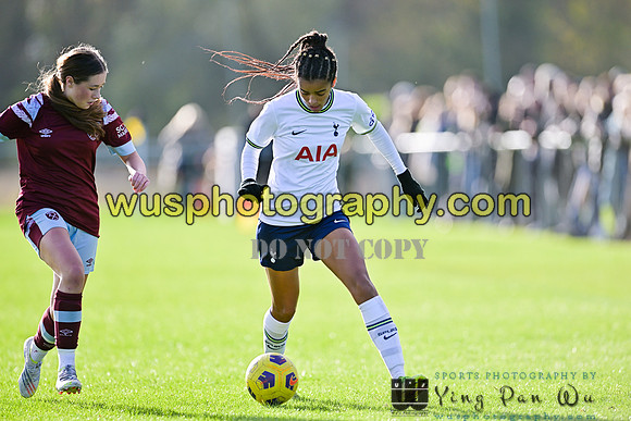 20221119-103031B Tottenham Hotspur Women FC Academy U15 v West Ham United Academy Girls U15