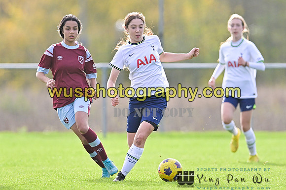 20221119-104407 Tottenham Hotspur Women FC Academy U15 v West Ham United Academy Girls U15