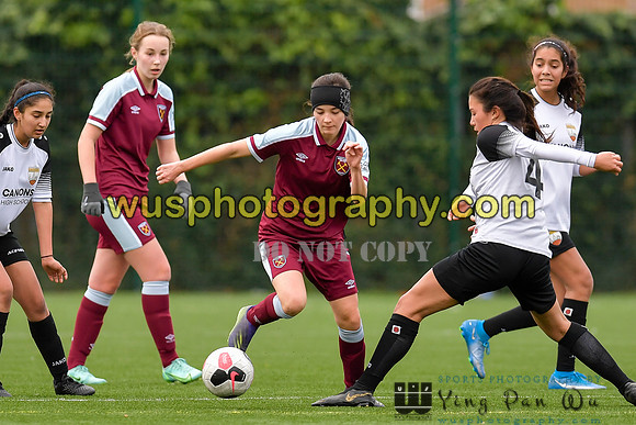 20211211-115946A West Ham United Academy Girls U16 v London Bees Academy U16