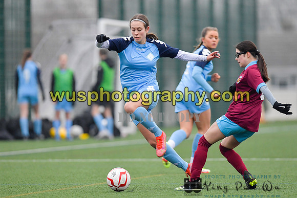 20220115-145645 West Ham United Performance Girls U16 v London City Lionesses U16
