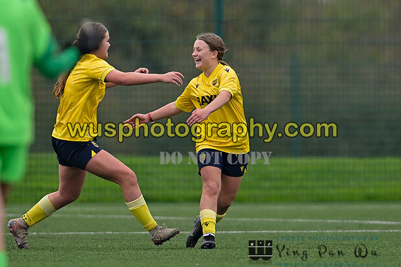 20241109-114352 West Ham United Performance Claret Girls U14 v Oxford United Girls U14