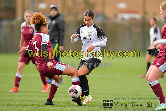 20211211-114150A West Ham United Academy Girls U16 v London Bees Academy U16