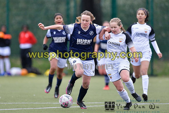 20210403-145929A London Bees Academy U14 v Millwall Lionesses Girls U14