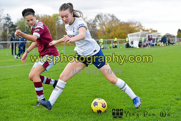 20221119-113811B Tottenham Hotspur Women FC Academy U15 v West Ham United Academy Girls U15