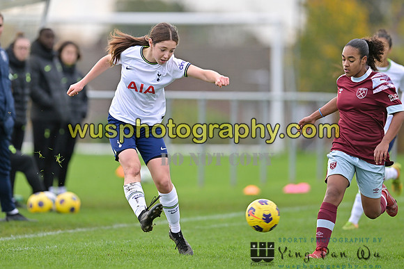 20221119-100748D Tottenham Hotspur Women FC Academy U15 v West Ham United Academy Girls U15