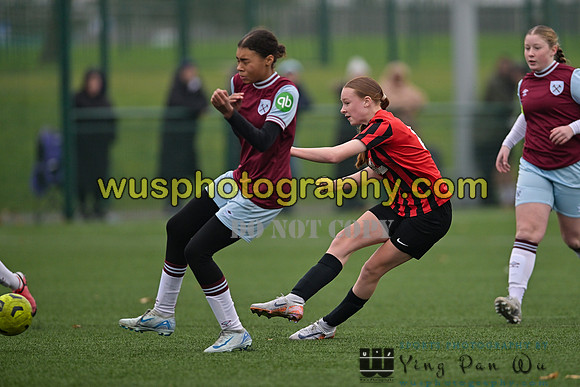 20241130-102956 West Ham United Warriors Girls U14 v Fareham Town Youth FC Girls U14
