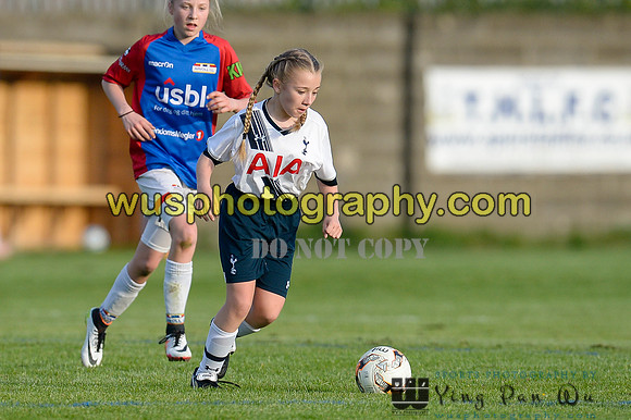 20160505-185708-2 Tottenham Hotspur Girls U12 and U13 v Årvoll IL Girls U12 and U13