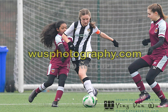 20220115-140630 West Ham United Academy Girls U14 v Notts County FC Girls U14
