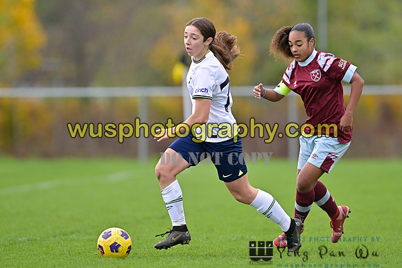 20221119-100746C Tottenham Hotspur Women FC Academy U15 v West Ham United Academy Girls U15