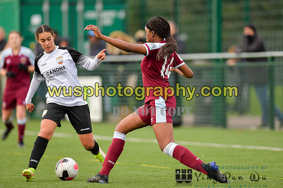 20211211-113443 West Ham United Academy Girls U16 v London Bees Academy U16