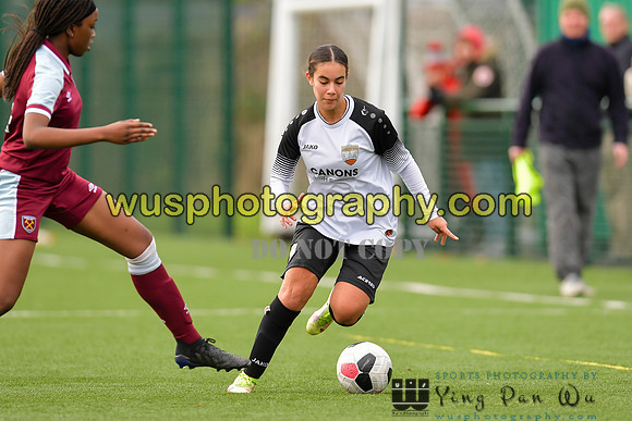 20211211-113945 West Ham United Academy Girls U16 v London Bees Academy U16