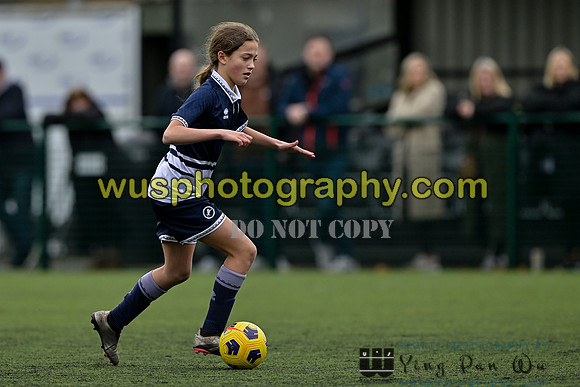 20250222-110809 Millwall Lionesses U12 v New Level Soccer Girls U12
