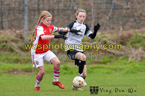 20220305-134330A London Bees Academy U14 v Arsenal FC Girls U13