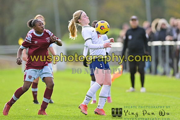 20221119-110157 Tottenham Hotspur Women FC Academy U15 v West Ham United Academy Girls U15