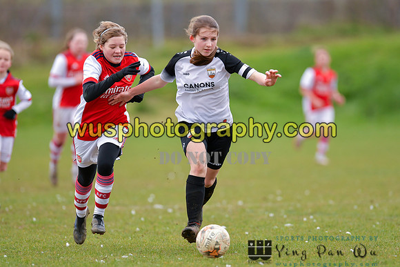 20220305-133706C London Bees Academy U14 v Arsenal FC Girls U13