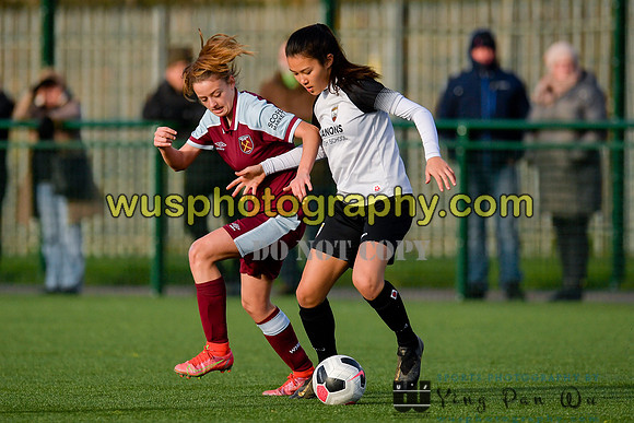 20211211-110108C West Ham United Academy Girls U16 v London Bees Academy U16