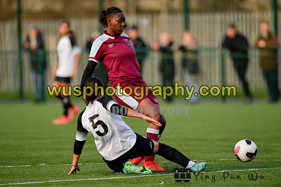 20211211-105558B West Ham United Academy Girls U16 v London Bees Academy U16