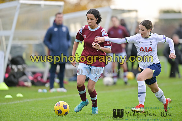 20221119-112500 Tottenham Hotspur Women FC Academy U15 v West Ham United Academy Girls U15