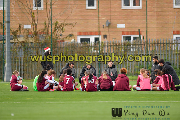 20211211-112250 West Ham United Academy Girls U16 v London Bees Academy U16