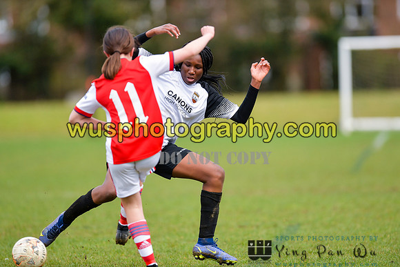 20220305-140952 London Bees Academy U14 v Arsenal FC Girls U13