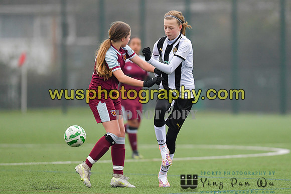 20220115-141133A West Ham United Academy Girls U14 v Notts County FC Girls U14