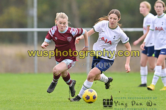 20221119-112801A Tottenham Hotspur Women FC Academy U15 v West Ham United Academy Girls U15
