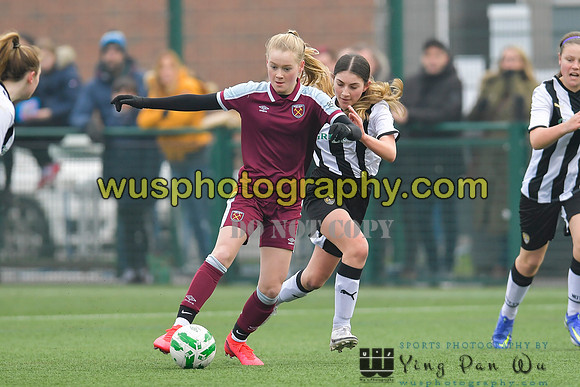 20220115-130758 West Ham United Academy Girls U14 v Notts County FC Girls U14