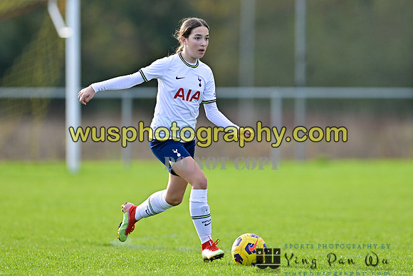 20221119-102011 Tottenham Hotspur Women FC Academy U15 v West Ham United Academy Girls U15