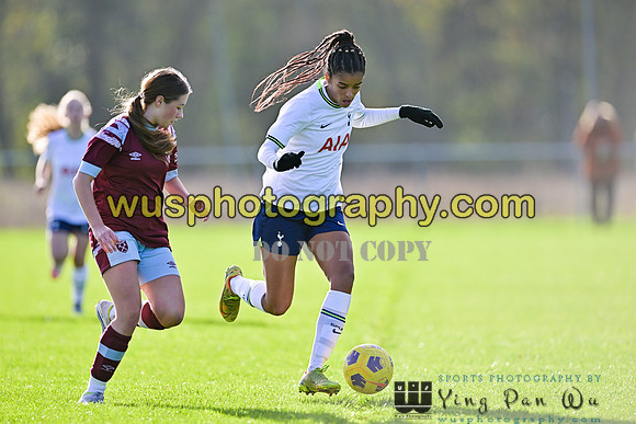 20221119-103030C Tottenham Hotspur Women FC Academy U15 v West Ham United Academy Girls U15