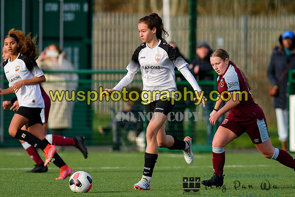 20211211-110007 West Ham United Academy Girls U16 v London Bees Academy U16