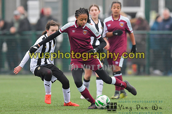 20220115-140439 West Ham United Academy Girls U14 v Notts County FC Girls U14