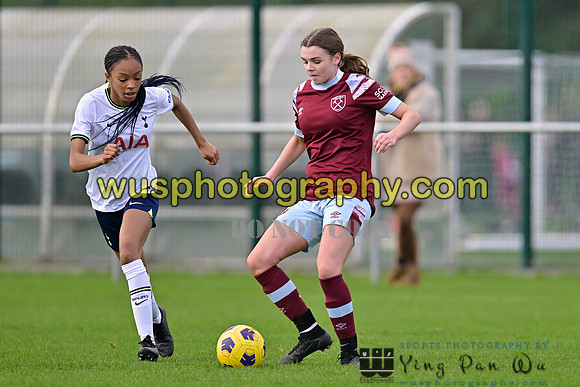 20221119-101349F Tottenham Hotspur Women FC Academy U15 v West Ham United Academy Girls U15
