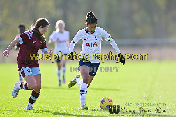 20221119-103030 Tottenham Hotspur Women FC Academy U15 v West Ham United Academy Girls U15