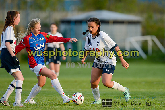 20160505-193631-4 Tottenham Hotspur Girls U12 and U13 v Årvoll IL Girls U12 and U13