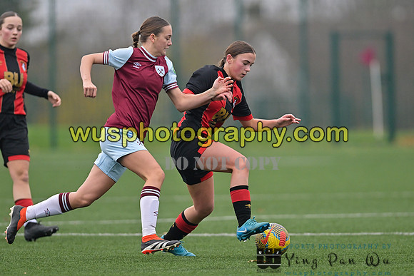 20241130-121231C West Ham United Warriors Girls U16 v AFC Bournemouth Girls Academy U16
