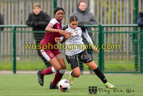 20211211-120834B West Ham United Academy Girls U16 v London Bees Academy U16
