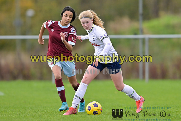 20221119-101022 Tottenham Hotspur Women FC Academy U15 v West Ham United Academy Girls U15
