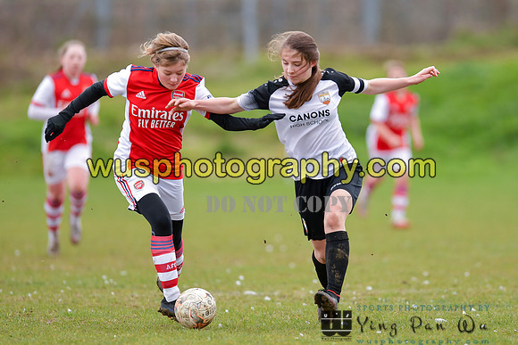 20220305-133706 London Bees Academy U14 v Arsenal FC Girls U13
