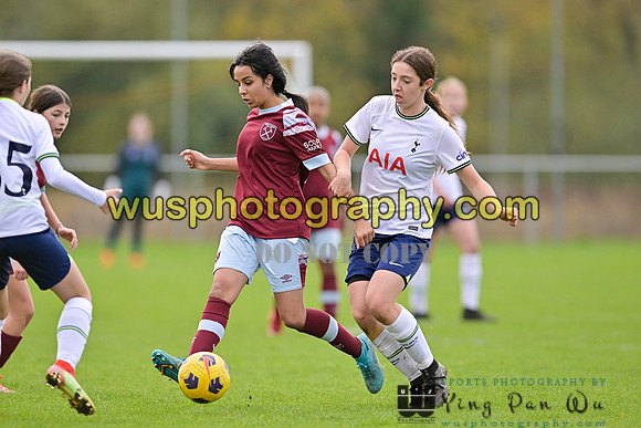 20221119-112553B Tottenham Hotspur Women FC Academy U15 v West Ham United Academy Girls U15