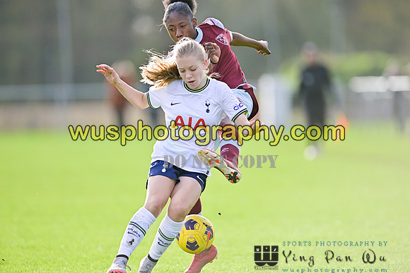 20221119-105700J Tottenham Hotspur Women FC Academy U15 v West Ham United Academy Girls U15