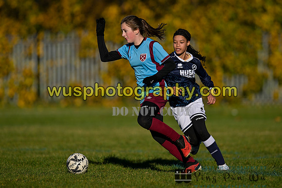 20231125-110718A Millwall Lionesses U12 v West Ham United Performance Girls U12