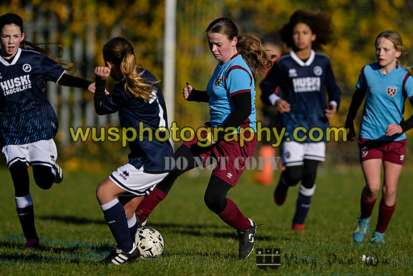 20231125-110746 Millwall Lionesses U12 v West Ham United Performance Girls U12