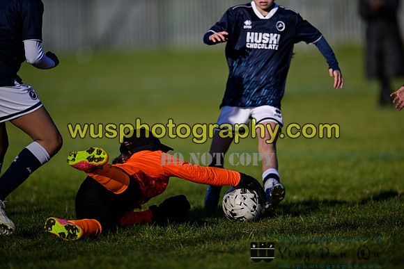 20231125-111910C Millwall Lionesses U12 v West Ham United Performance Girls U12