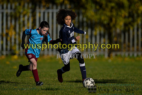 20231125-113616F Millwall Lionesses U12 v West Ham United Performance Girls U12