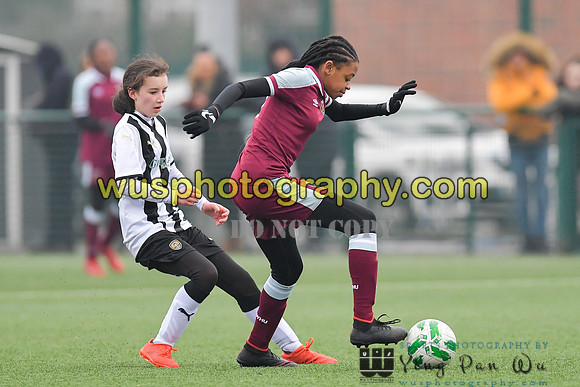 20220115-140437 West Ham United Academy Girls U14 v Notts County FC Girls U14